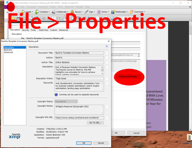 Adobe Acrobat Document Properties