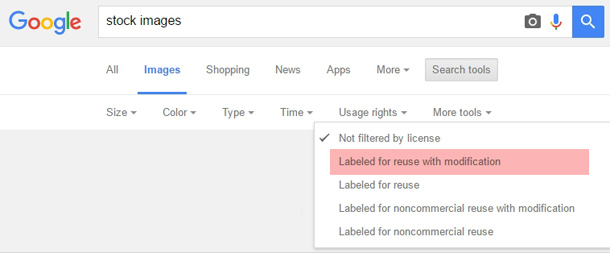 Google Image Search Filter