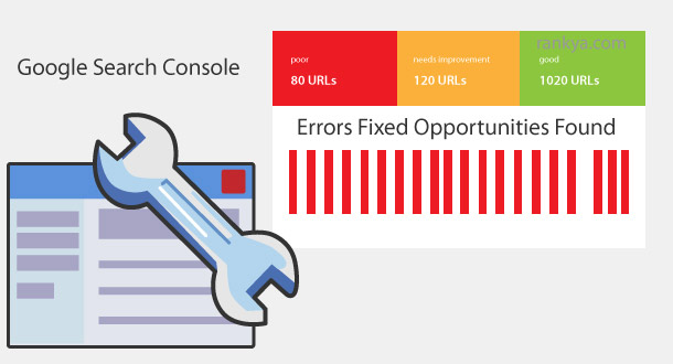 Search Console data chart Webmaster Tools illustration