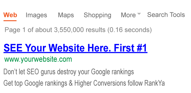 See Your Website First in SERP