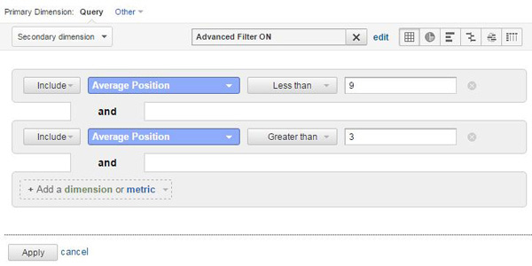 Google Analytics Advanced Filters