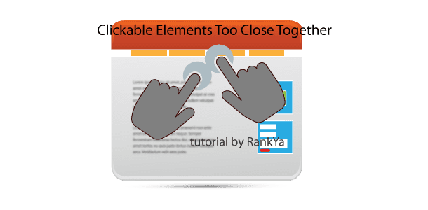 Web Page Clickable Elements Too Close Together