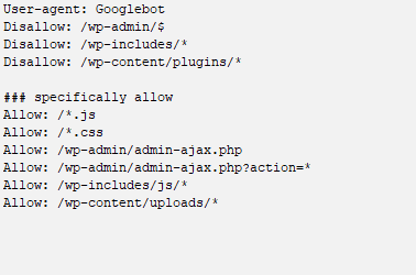 robots txt file example for fixing WordPress Server 5xx errors