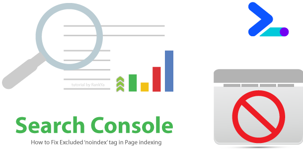 how to fix Excluded noindex tag errors page indexing