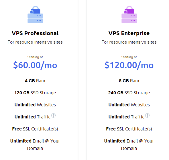 DreamHost VPS Hosting Professional and Enterprise Plans