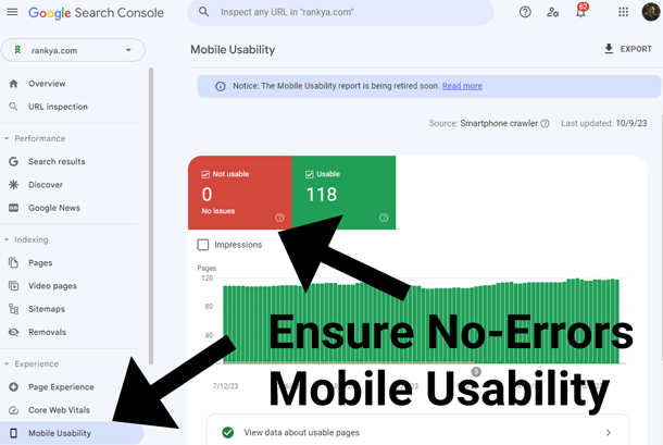 Mobile Usability Reports