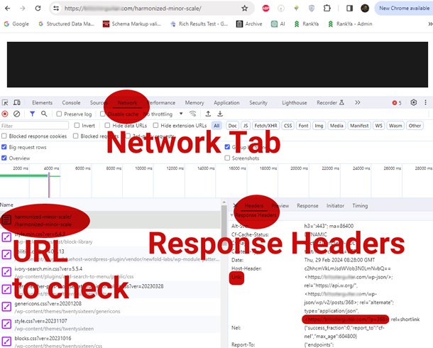 Google Chrome Web Developer Toolbar Network Analysis