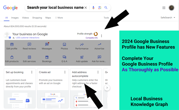 Google Business Profile options