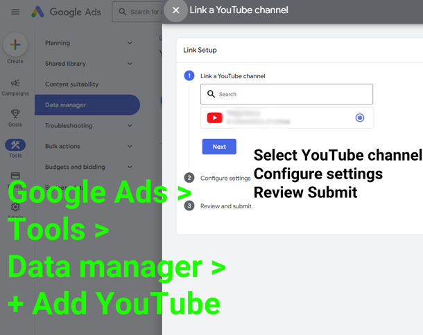 Google Ads Tools Data manager