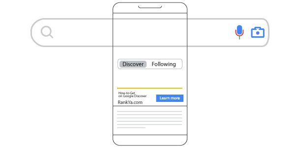 Google Search Discover feature on mobile device