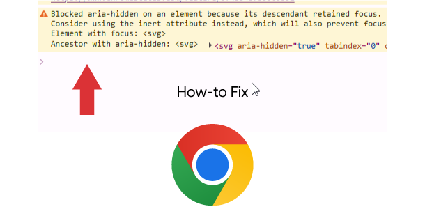 Chrome error message