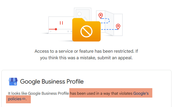 reason hints for profile restrictions
