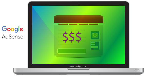 webpage inside a Laptop illustration