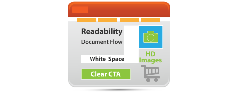 illustration of ecommerce webpage